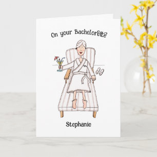 Spa-dag voor de dame op je vrijgezellenfeest kaart