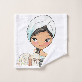 SPA DAG wasdoek op de verjaardag Washandje