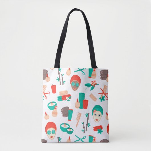 Spa-dag Zelfliefde Vibes Tote Bag (Voorkant)