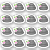 Spa-dag Zen-stenen Ontspanning Dag Bujo Planner Sticker (Voorkant)