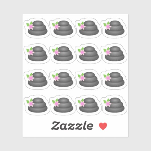 Spa-dag Zen Stones Ontspanningsdag Bujo Planner Sticker (Vel)