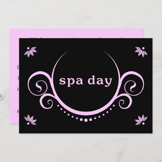 spa-dagfeest kaart (Voorkant / Achterkant)