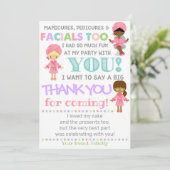 Spa Dank u kaart | Spa Verjaardag Dank u (Staand voorkant)