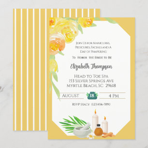 Spa Day Bachelorette Party Kaart