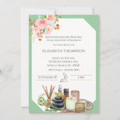 Spa Day Bachelorette Party Kaart (Voorkant)