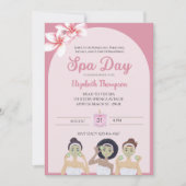 Spa Day Bachelorette Party Kaart (Voorkant)