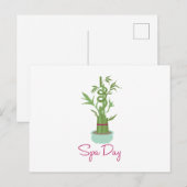 Spa Day Bamboo Briefkaart (Voorkant / Achterkant)