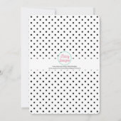 Spa Day Birthday Girl Party Invitation Kaart (Achterkant)