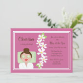 Spa Day Birthday Party Invitation Kaart (Staand voorkant)