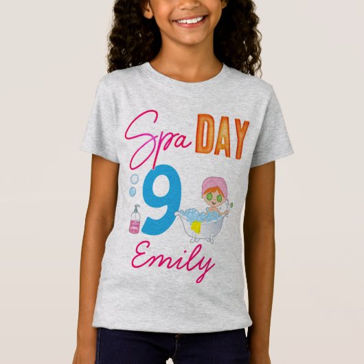 Spa Day Birthday Party T-shirt (Voorkant)
