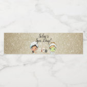 Spa Day Birthday Party Water Flacon Label Waterfles Etiket (Enkel label)