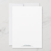 Spa Day Bridal Shower Invitation (blauw) Kaart (Achterkant)