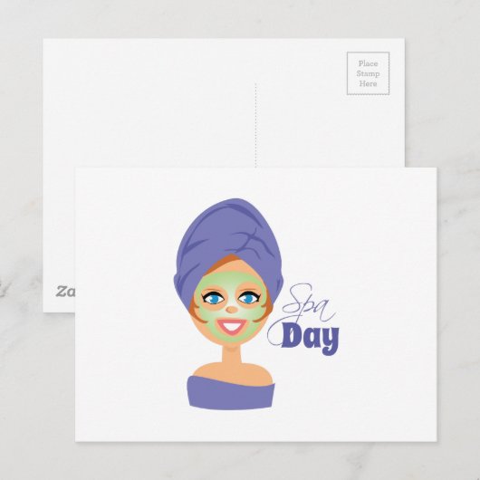 Spa Day Briefkaart (Voorkant / Achterkant)