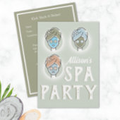 Spa Day Custom Invitation - Birthday Party Kaart