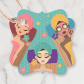 Spa Day Favor Tag Bedankjes Labels (Voorkant)