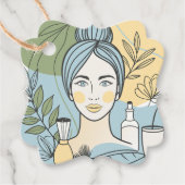 Spa Day Favor Tag Bedankjes Labels (Voorkant)