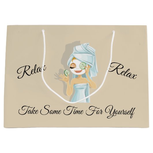 Spa Day Gift Bag Groot Cadeauzakje (Voorkant)