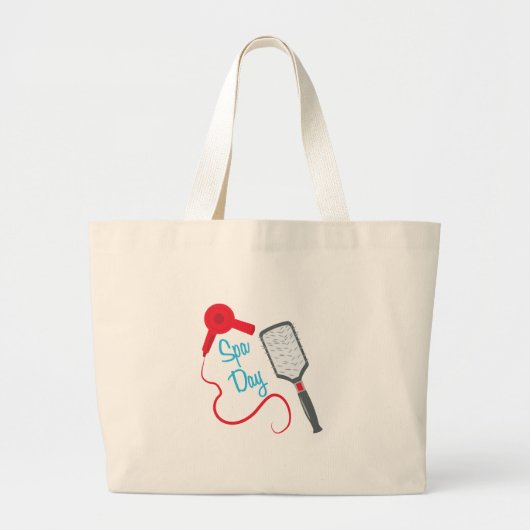 Spa Day Grote Tote Bag (Voorkant)