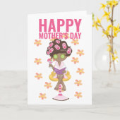Spa Day Happy Mothers Day Kaart (Gele Bloem)