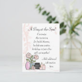 Spa Day Kaart (Staand voorkant)