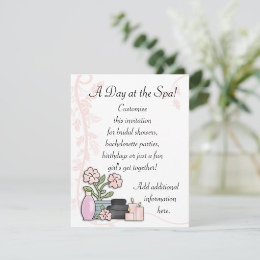 Spa Day Kaart (Staand voorkant)