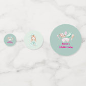Spa Day Kid's Party  Confetti (Achterkanten)