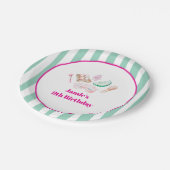 Spa Day Kid's Party Paper Plate Papieren Bordje (Gekanteld)