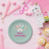 Spa Day Kid's Party Paper Plate Papieren Bordje (Feest)