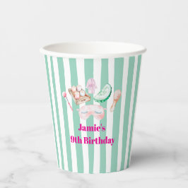 Spa Day Kid's Party  Papieren Bekers