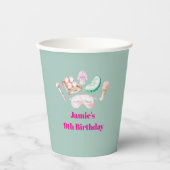 Spa Day Kid's Party Papieren Bekers (Voorkant)