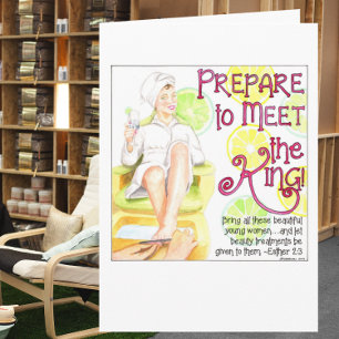 Spa Day Pampering Birthday/All Occasion Card Kaart