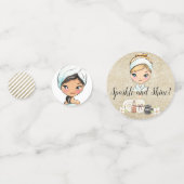 Spa Day Party Table Confetti (Voorkanten)