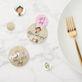 Spa Day Party Table Confetti
