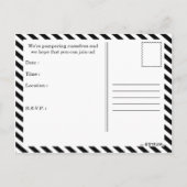 spa day party uitnodiging briefkaart (Achterkant)