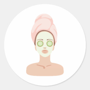 Spa Day Ronde Sticker