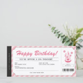 Spa Day Treatment Pink Gift Voucher Certificate (Staand voorkant)