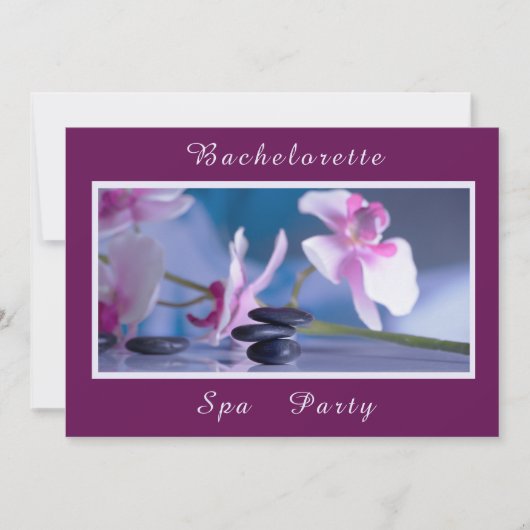Spa Decoraties vrijgezellenfeest Spa Dag Kaart (Voorkant)