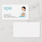 spa diensten bewerkbare visitekaartje (Voorkant / Achterkant)