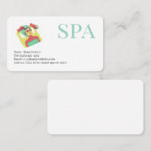 spa diensten bewerkbare visitekaartje (Voorkant / Achterkant)
