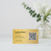 Spa Diensten Esthetician Visitekaartje (Staand voorkant)