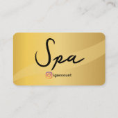 Spa Diensten Esthetician Visitekaartje (Achterkant)