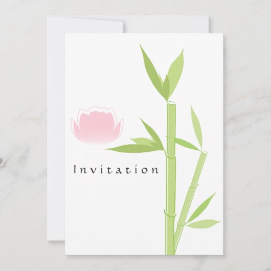 Spa Elegante Uitnodigingskaart Kaart (Voorkant)