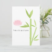 Spa Elegante Uitnodigingskaart Kaart (Staand voorkant)