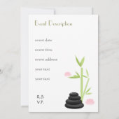 Spa Elegante Uitnodigingskaart Kaart (Achterkant)