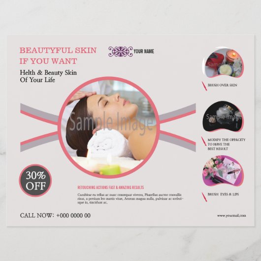 Spa en Beauty Salon Flyer (Voorkant)