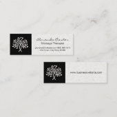 Spa en lichaamsverzorging | Japans gestructureerd  Mini Visitekaartje (Voorkant / Achterkant)