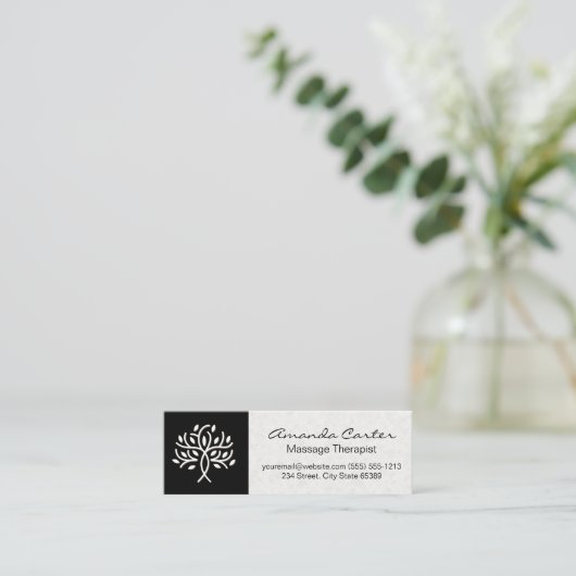 Spa en lichaamsverzorging | Japans gestructureerd  Mini Visitekaartje (Staand voorkant)