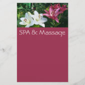 SPA en massage Briefpapier (Voorkant)