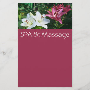 SPA en massage Briefpapier
