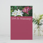 SPA en massage Briefpapier (Staand voorkant)